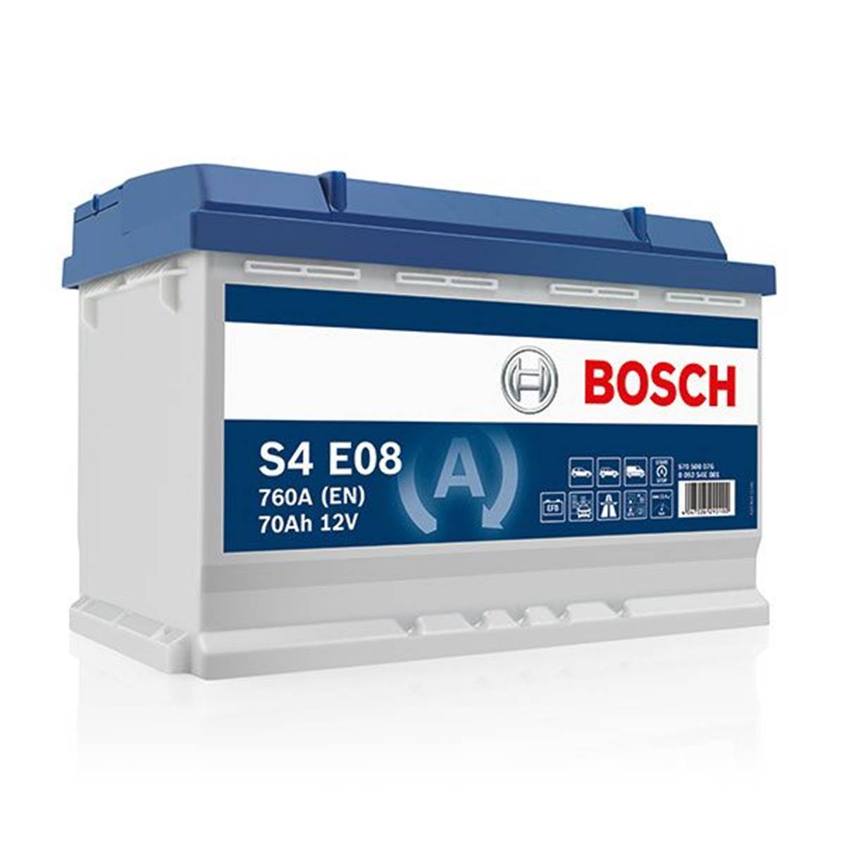 Bosch S5A08 Starterbatterie Start-Stop 12V 70Ah AGM