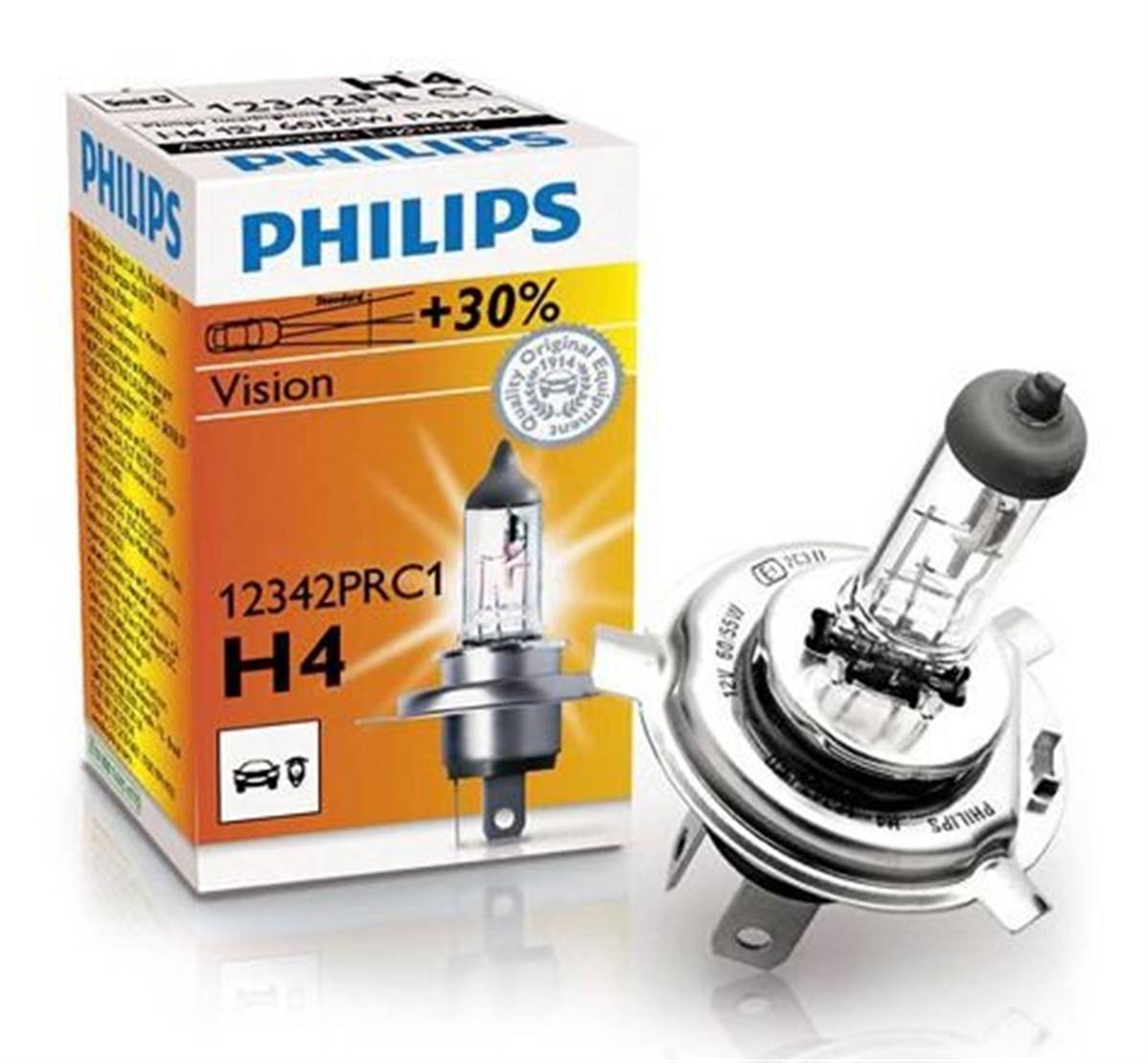 Ampoule PHILIPS H4 12V - 60/55W pas cher 