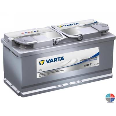 Batterie VARTA Décharge lente AGM LA105 12v 105ah C20 Professionnal L6
