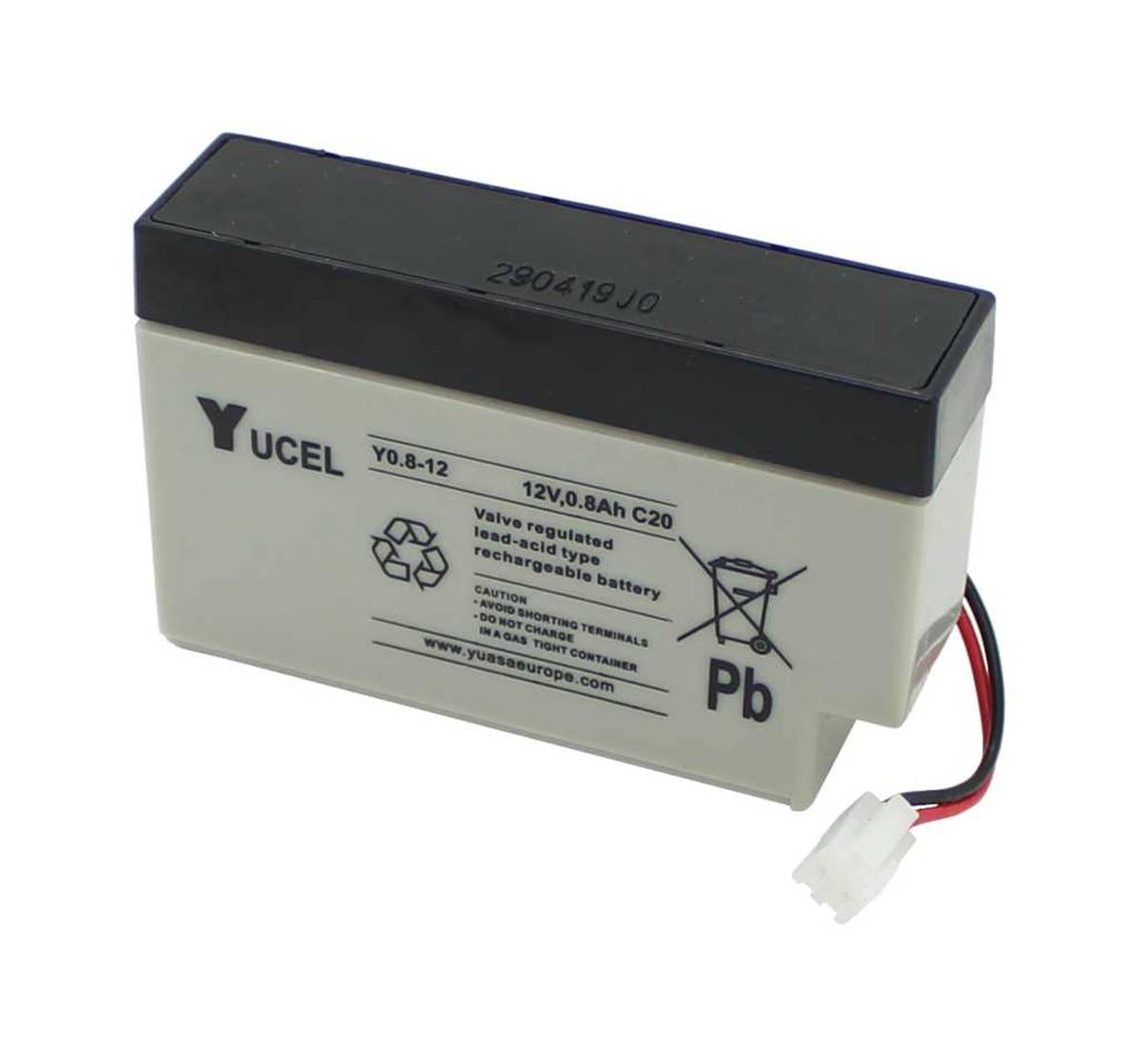 Batterie YUASA NP0.8-12 12V 0.8Ah AGM VRLA pour jouets, médical, appareil de  mesure