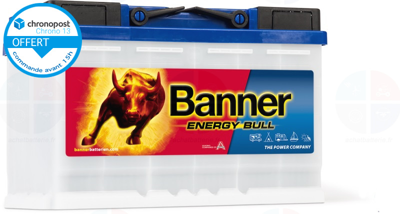 Batterie BANNER Décharge lente 12v 80ah C20 95601 Energy Bull