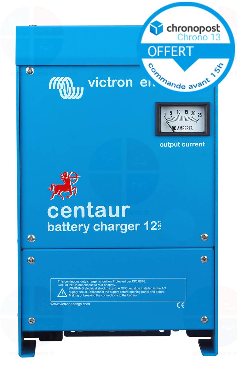 Chargeur CENTAUR VICTRON 12V 50A 3 sorties CCH012050000