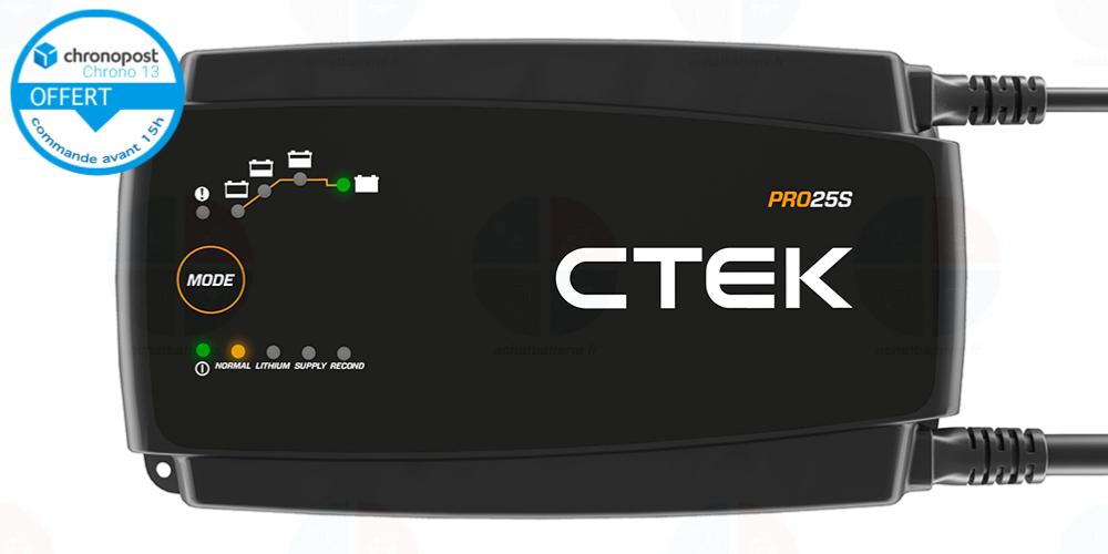 Chargeur de batterie CTEK MXS 25EC 12V 25A pour batterie de 40-500ah 40-065