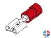Cosse femelle isolée plate rouge 6.3mm pour 1.5mm²
