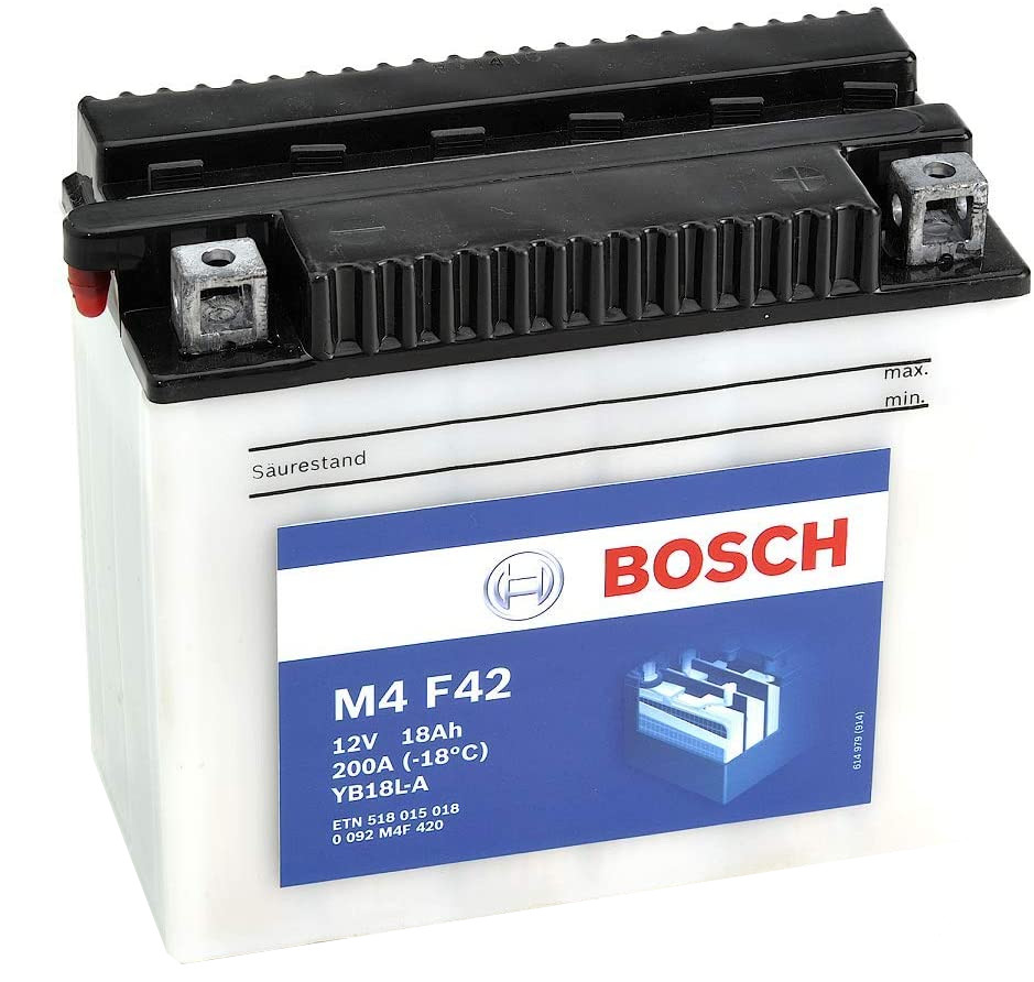 Batterie moto BOSCH M4F42 12v 18ah 200A YB18L-A