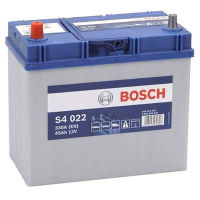 Batterie auto BOSCH S4022 12V 45ah / 330A + à gauche, bornes asiatiques B33