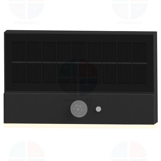 APPLIQUE LED SOLAIRE EXTERIEUR AVEC DETECTEUR DE MOUVEMENT 600 LUMENS 6W