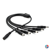 Câble splitter Jack 2.1*5 10cm sortie 5 jack 2.1*5