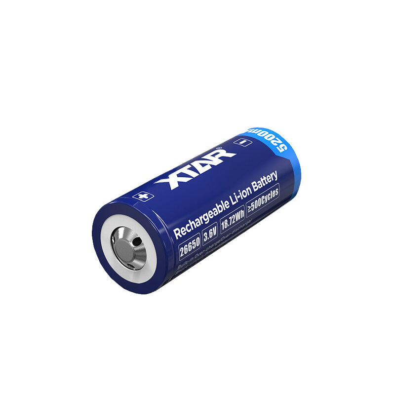 Accu 3.7v Li ion 26650 5200mAh XTAR Protégé