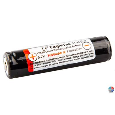 ACCU LITHIUM 1600mAh 3.7V 17650 EAGLETAC avec protection