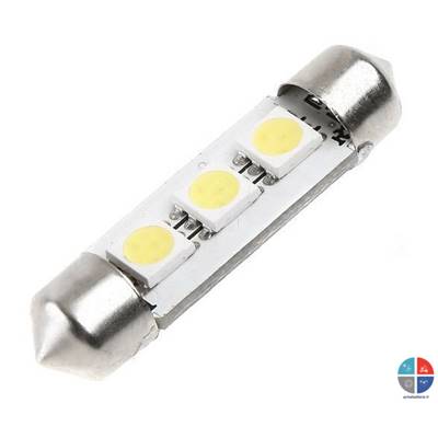 Ampoule Navette 3 leds 12v L39mm