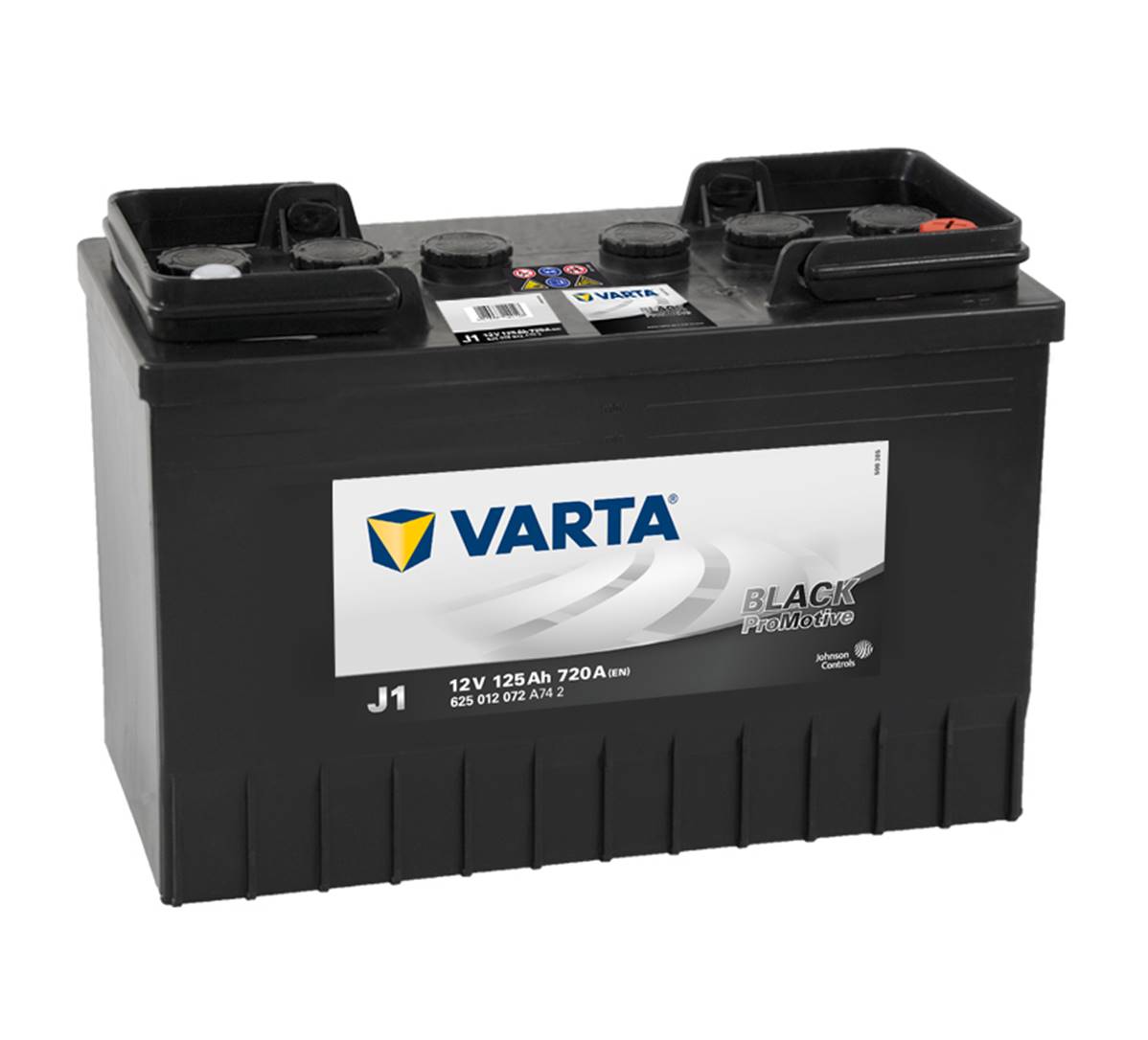 Batterie camion tracteur PL/Agri J1 12v 125ah 720A VARTA Black