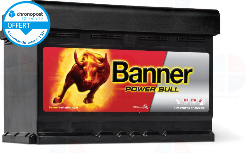 Batterie Auto 12v 72ah 660A Banner P7209 Power Bull LB3 E43