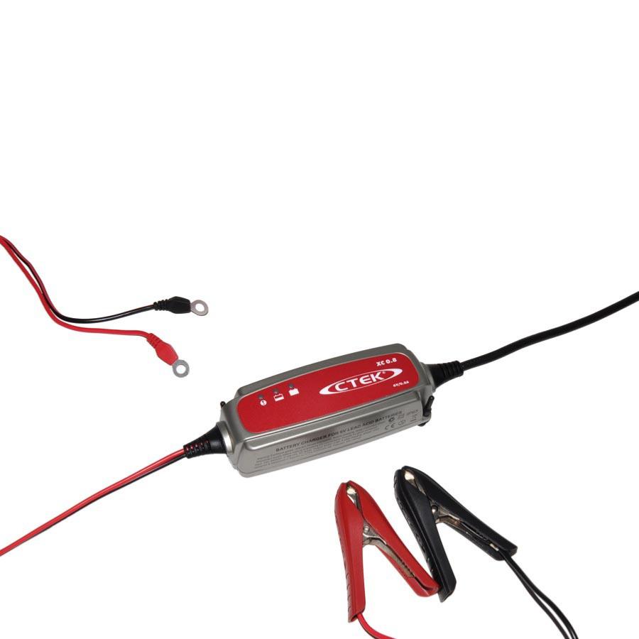 Chargeur de batterie CTEK 6V XC0.8 0.8A,Charge 6 v parfaite pour les voitures et vélomoteurs anciens