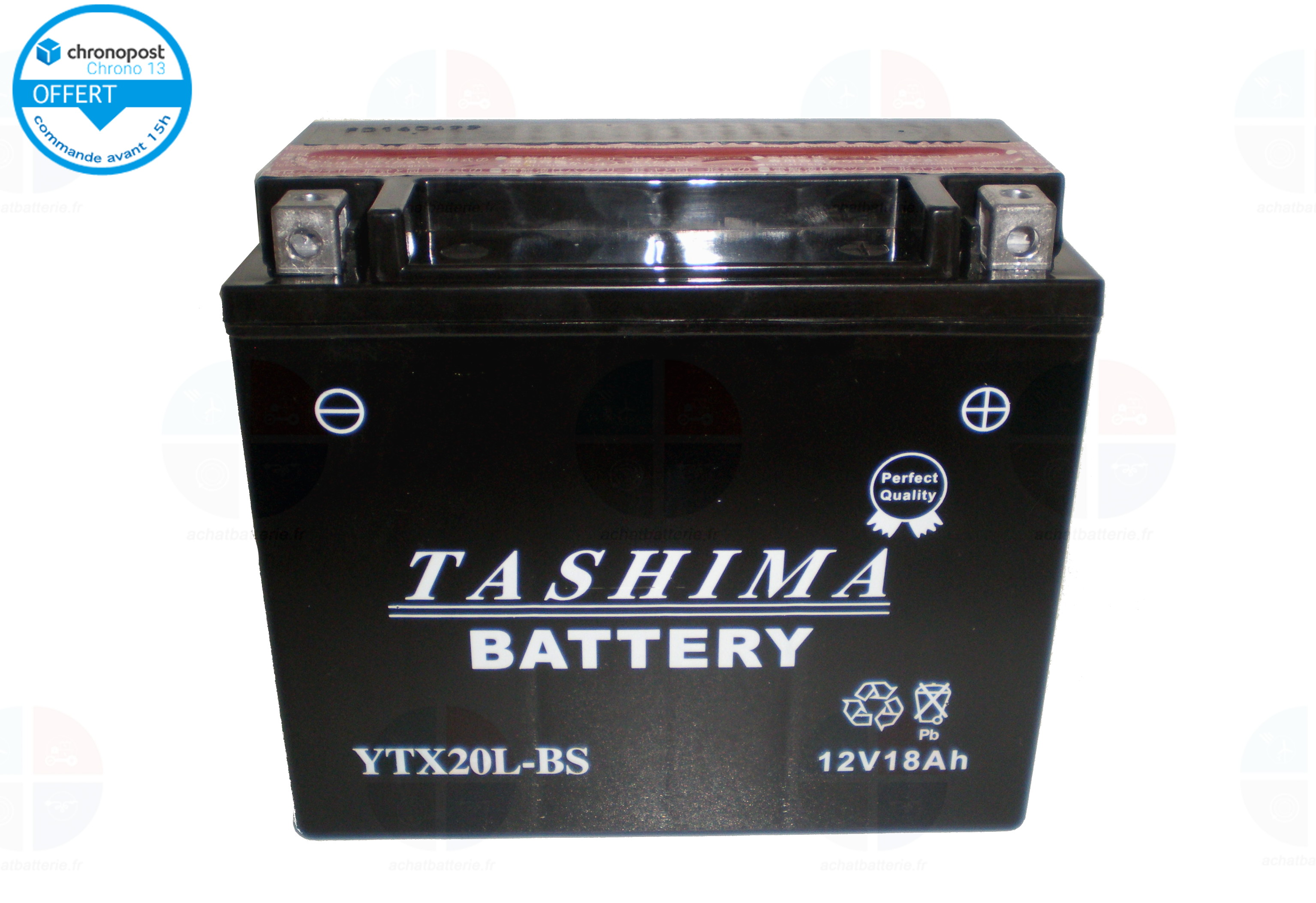 Batterie moto YTX20L-BS 12V 18ah 250A TASHIMA