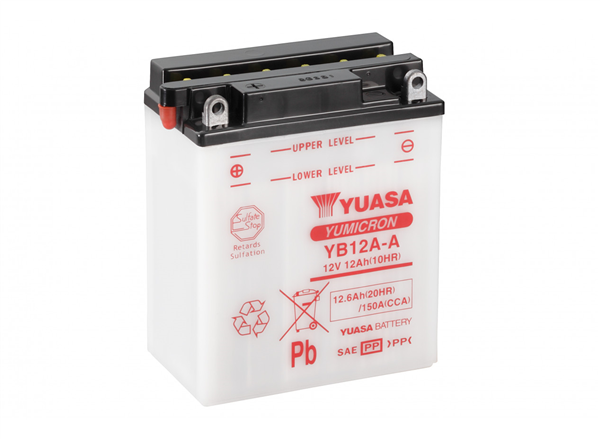 Batterie moto YB12A-A 12V 12ah 150A YUASA