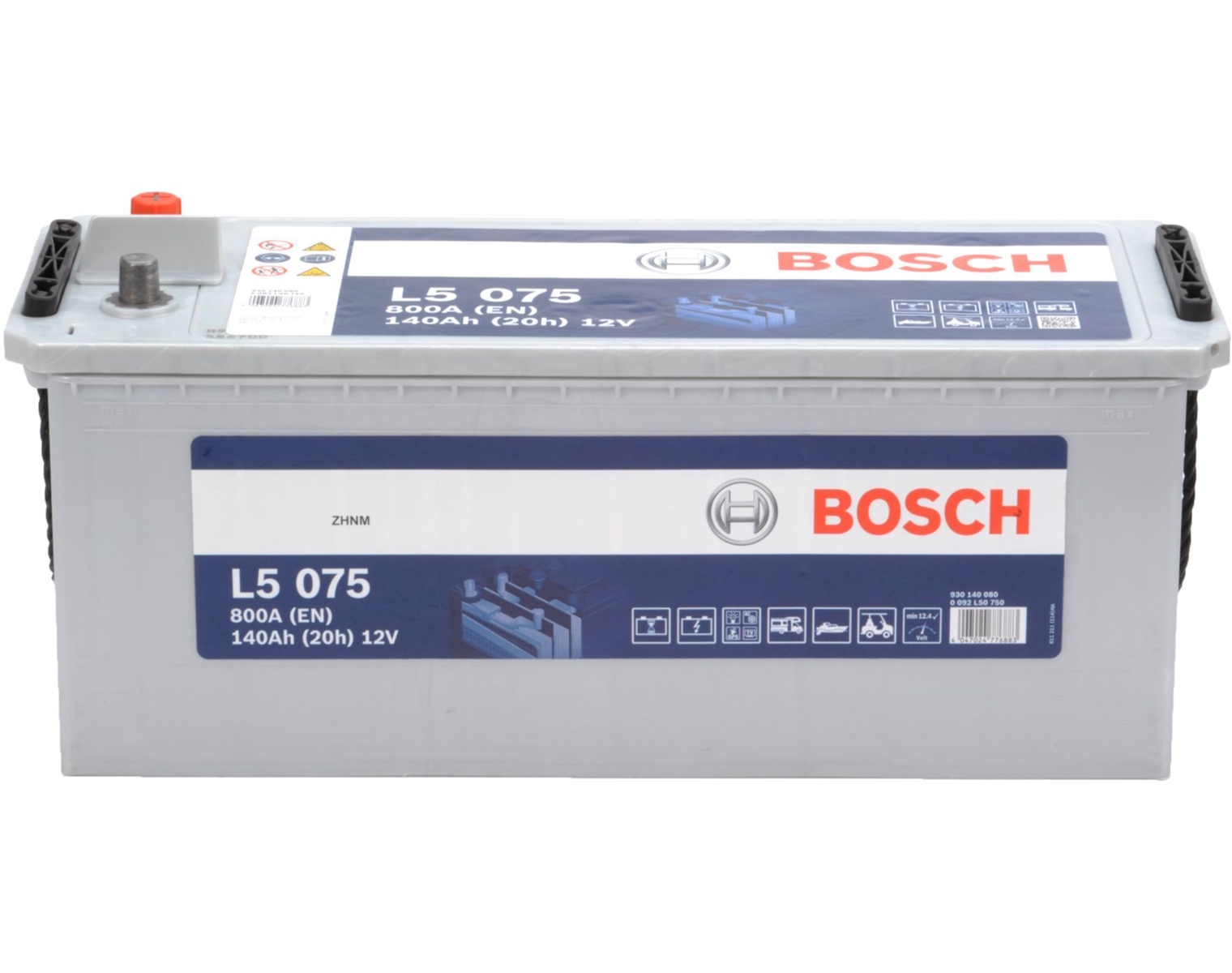 Batterie BOSCH L5075 12V 140Ah/C20 - 154ah/C100  Décharge lente LFD140