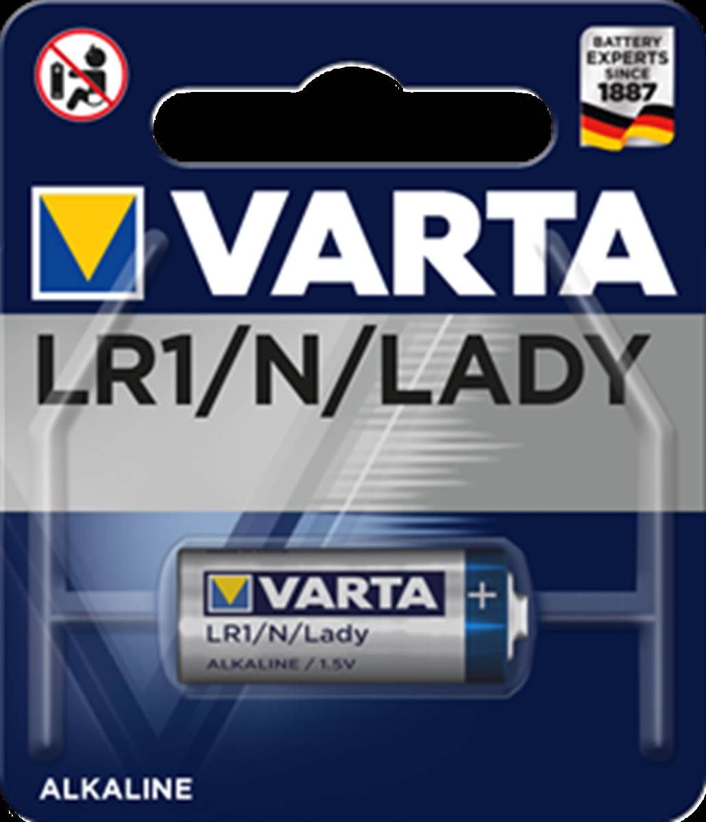 Pile LR1 VARTA 1.5V Lady, N, Alcaline PILE POUR PESE ALIMENTS