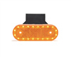 Feu latéral orange catadioptre + Clignotant 12/24V