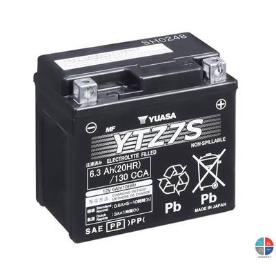 Batterie moto YTZ7S 12v 6ah 130A YUASA