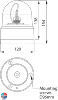 Gyrophare Dasteri à fixer 12/24v sur barre de toit