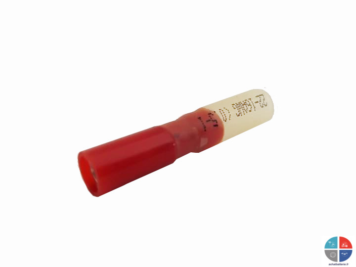 Cosse thermo ronde femelle rouge diamètre 4mm