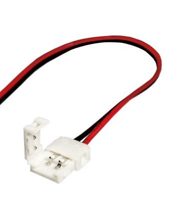 Connecteur par pression pour ruban LED 15cm avec sortie filaire