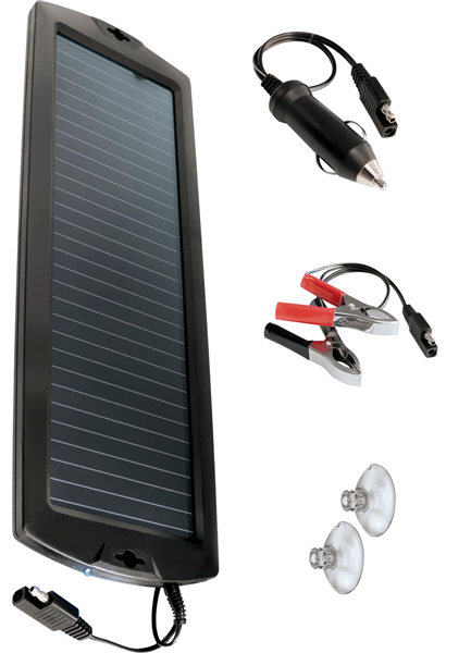 Kit Solaire Maintien de charge 1.5W pour batteries 12V