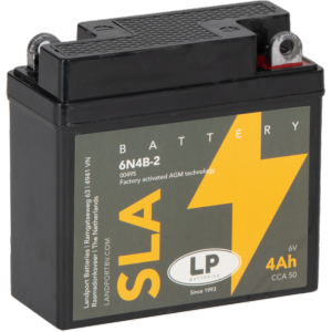 Batterie moto LANDPORT 6N4B-2A 6v 4ah 50A AGM SLA