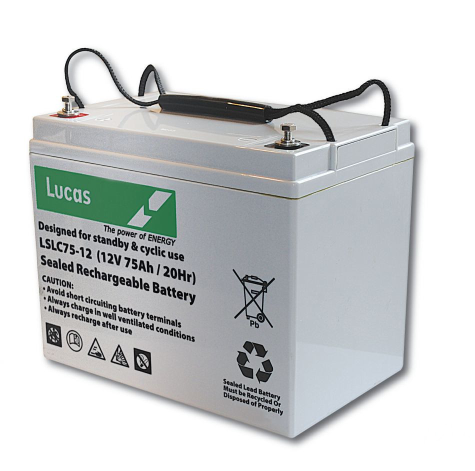 Batterie LUCAS AGM 12v 75ah C20 LSLC 75-12