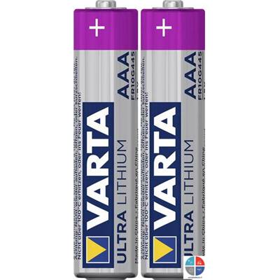 Pile VARTA lithium Pro AAA x2 1.5V