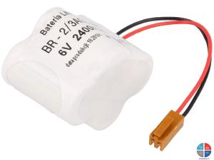 Pack BR2/3A Lithium 6v 2400mah
