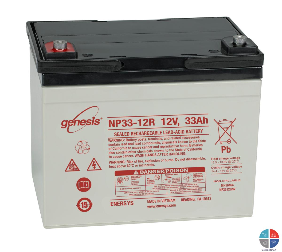 Batterie Enersys NP33-12 12V 33 Ah TEV12360