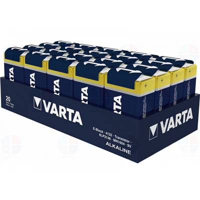 Piles 9V INDUSTRIAL VARTA X20 1.5V Alcaline 6LR61