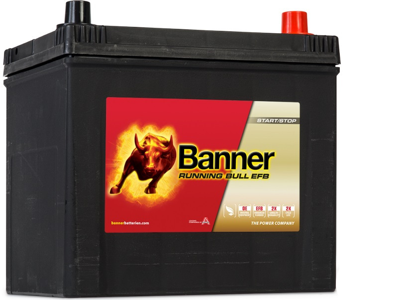 Batterie auto EFB 12v 65ah/550A Banner 56515 + Droite Running Bull D23