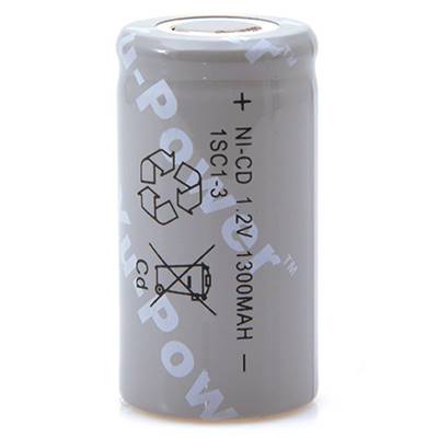 Accus 1.2v 1300mah Sub C NICD YUASA