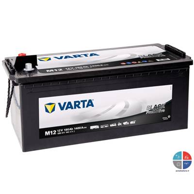 Batterie PL/Agri VARTA M12 12v 180ah/1400A Black