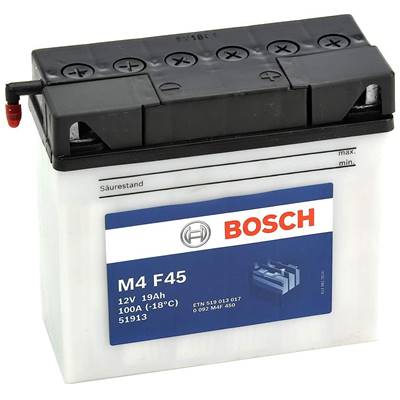 Batterie moto BOSCH M4F45 12V 19ah 100A 51913