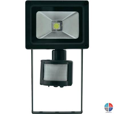 Projecteur LED 230v 10w 800 Lumens avec détecteur