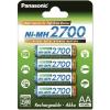 Piles Rechargeables / Accus - HR06 / AA Panasonic 1.2V 2700 mAh (x4) Nimh