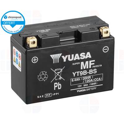 Batterie moto YT9B-BS 12V 8ah 120A YUASA