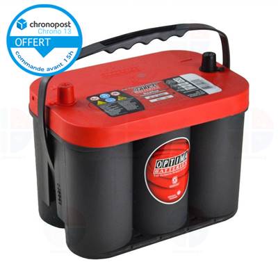 BATTERIE OPTIMA RTC 4.2 12V 50Ah/815A AGM PUR PLOMB Spiralé