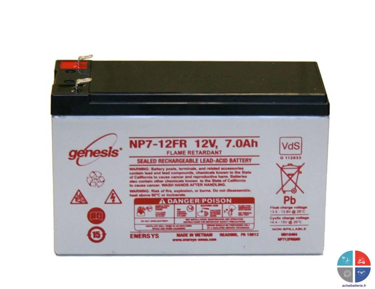 Batterie 12V 7Ah VRLA Sans Entretien