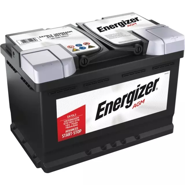 Batterie auto E39 ENERGIZER  12V 70Ah / 760A BOSCH AGM START-STOP EA70 L3