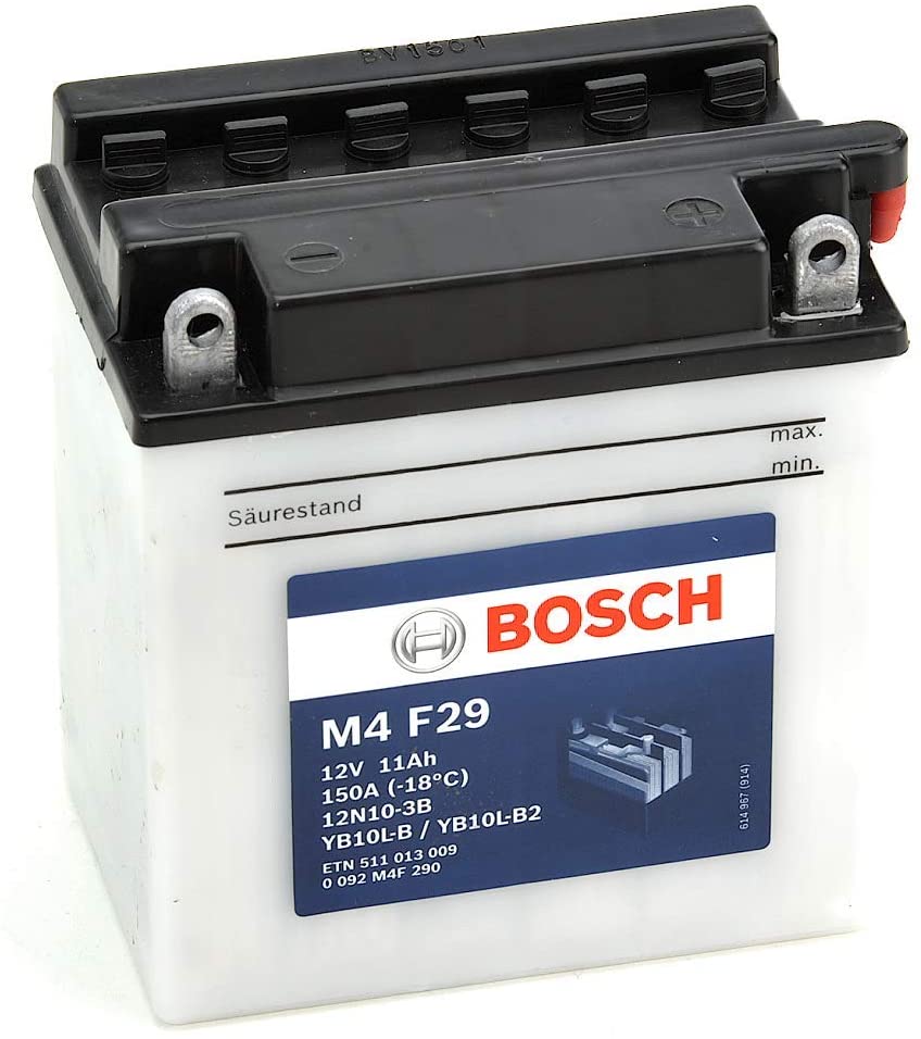 Batterie moto BOSCH M4F29 12v 11ah 150A YB10L-B / 12N10-3B