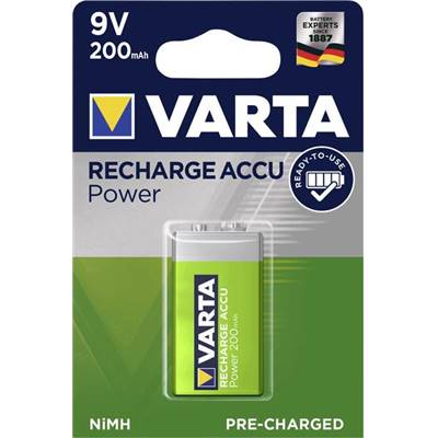 Piles Rechargeables / Accus HR9V VARTA POWER 9V 200mAh Nimh