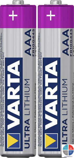 Pile VARTA lithium Pro AAA x2 1.5V
