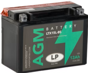 Batterie moto YTX15L-BS 12v 14ah 215A GEL LANDPORT