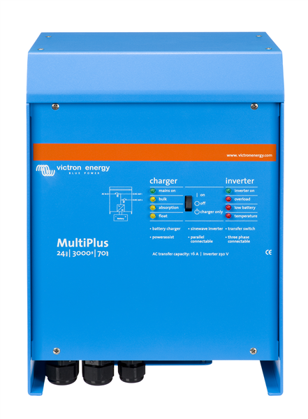 Chargeur/convertisseur MULTIPLUS VICTRON 24/3000/70-16 Combiné PMP242300001