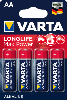 Piles LR06 X 4 VARTA LONGLIFE MAX POWER AA 1.5V Alcaline
